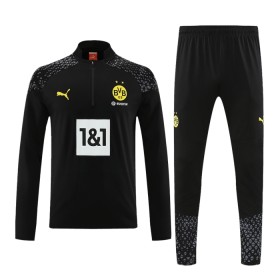 Borussia Dortmund Training Sweatshirts Viertelreißverschluss 2023-24 Schwarze